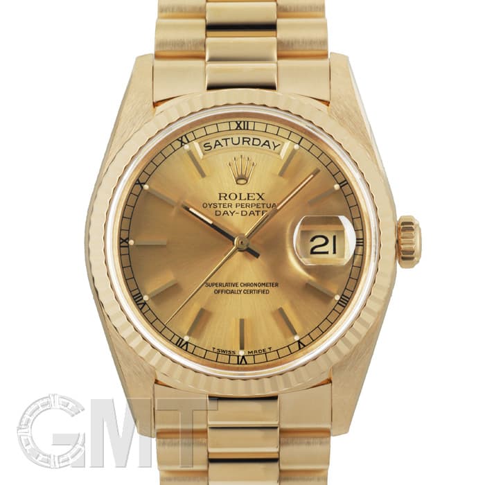 中古)ROLEX ロレックス デイデイト 18238 シャンパン X番（商品ID
