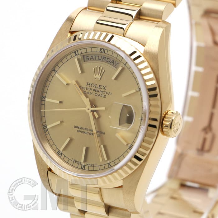 中古)ROLEX ロレックス デイデイト 18238 シャンパン X番（商品ID