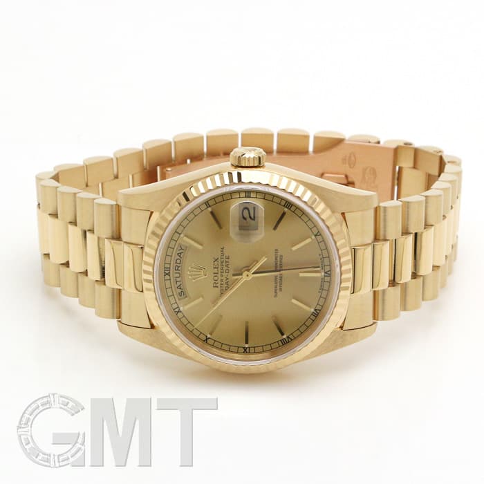 中古)ROLEX ロレックス デイデイト 18238 シャンパン X番（商品ID