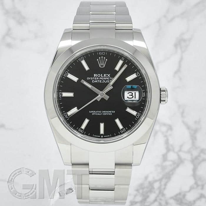 中古)ROLEX ロレックス デイトジャスト 41 126300 ブラック（商品ID