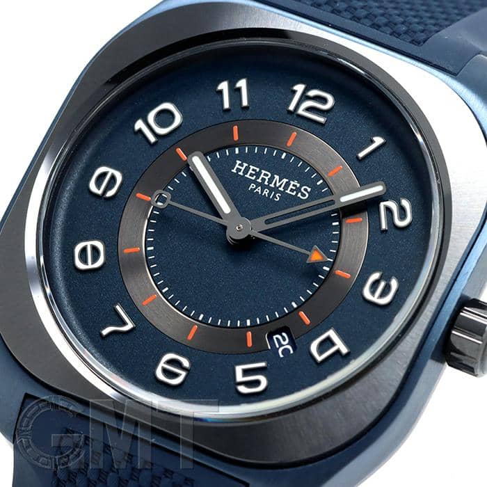 未使用)HERMES エルメス H08 39mm SP1.744 ブルーチタン【未使用品