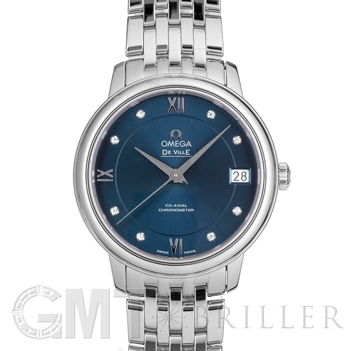 新品)OMEGA オメガ デ・ヴィル プレステージ ブルー 8Pダイヤ 新品)OMEGA オメガ デ・ヴィル プレステージ ブルー 8Pダイヤ