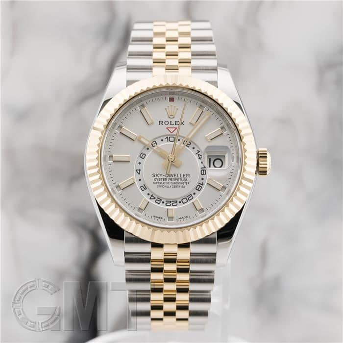 中古)ROLEX ロレックス スカイドゥエラー 326933 ホワイト ジュビリー