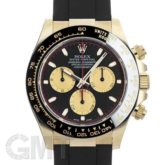 ROLEX オイスターフレックス 21mm Dサイズ デイトナ対応 新品)ROLEX ロレックス デイトナ 116518LN ブラック/シャンパン