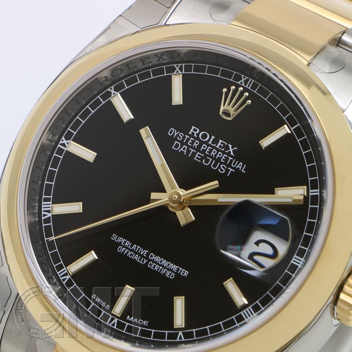 新品)ROLEX ロレックス デイトジャスト 116203 ブラック（商品ID