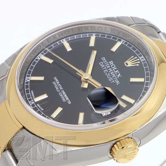 ロレックス　デイトジャスト 新品)ROLEX ロレックス デイトジャスト 116203 ブラック（商品ID