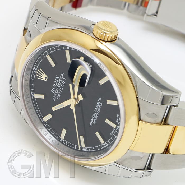 新品)ROLEX ロレックス デイトジャスト 116203 ブラック（商品ID