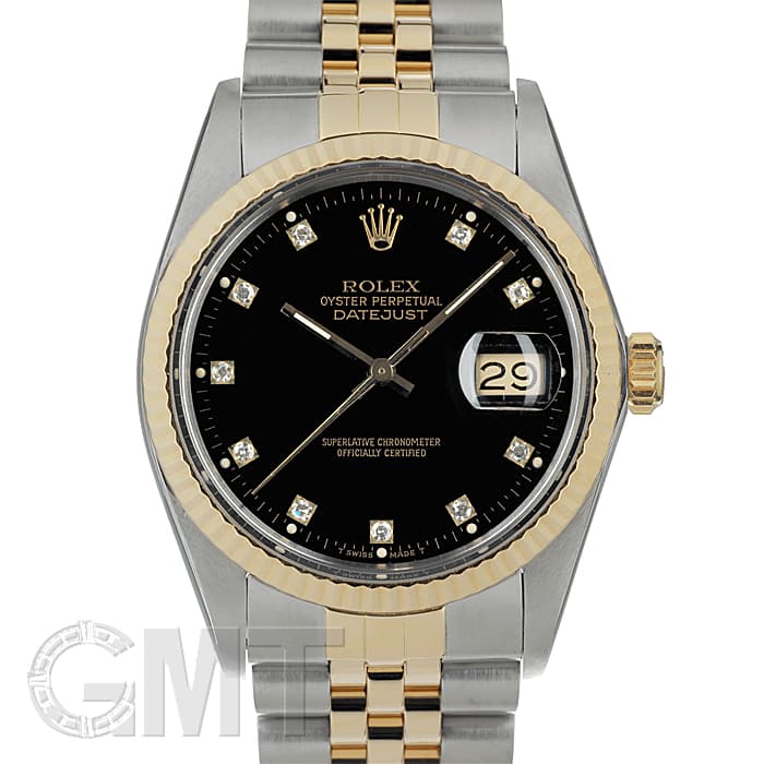 中古)ROLEX ロレックス デイトジャスト 16013G ブラック（商品ID