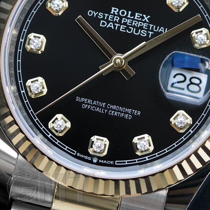 新品)ROLEX ロレックス デイトジャスト 36 126233G ブラック