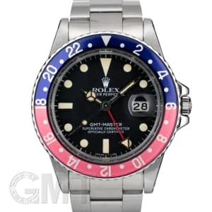ROLEX ロレックス GMTマスター 16750 レッド/ブルーベゼル フチ無し メイン