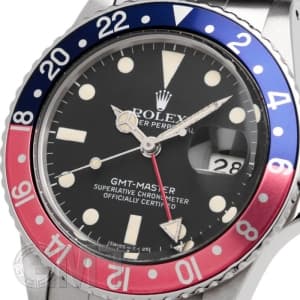 ROLEX ロレックス GMTマスター 16750 レッド/ブルーベゼル フチ無し メイン