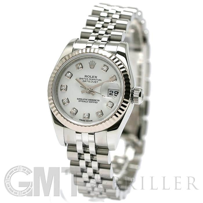 中古)ROLEX ロレックス デイトジャスト 179174G ホワイト（商品ID