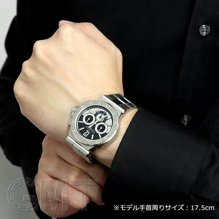 中古)BVLGARI ブルガリ ディアゴノ カリブロ 303 DG42BSSDCH（商品ID 