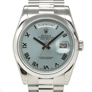 ROLEX ロレックス デイデイト 118206 アイスブルー ローマ メイン