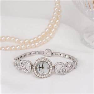 BOUCHERON　ブシュロン アバ デコ WA008503 ホワイトシェル 18mm ホワイトゴールド ブレス メイン