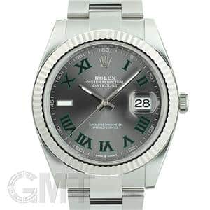 ROLEX ロレックス デイトジャスト 41 126334 グレー/グリーン ローマ オイスターブレスレット メイン