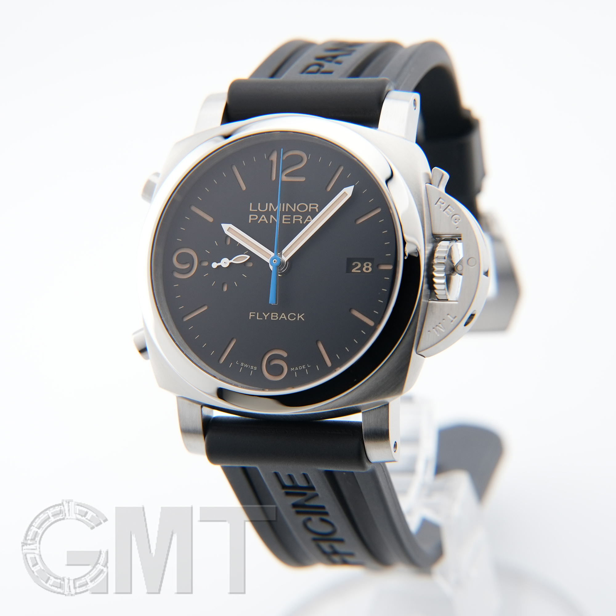保証書付※不動パネライ PAM00524ルミノール1950クロノフライバック 中古)OFFICINE PANERAI オフィチーネ パネライ ルミノール 1950 3DAYS