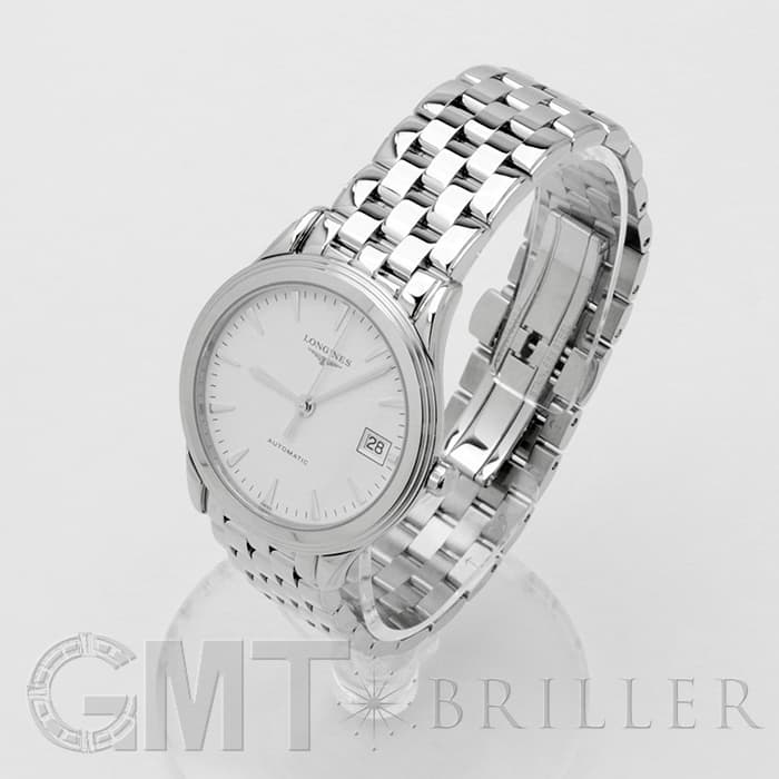 フラン 新品)LONGINES ロンジン フラッグシップ ホワイト オート SSブレス L4