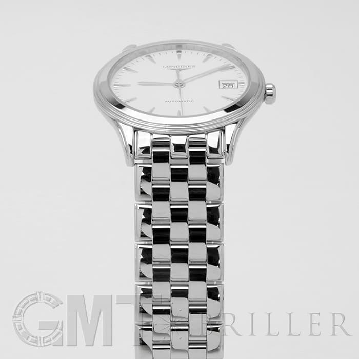 新品)LONGINES ロンジン フラッグシップ ホワイト オート SSブレス L4