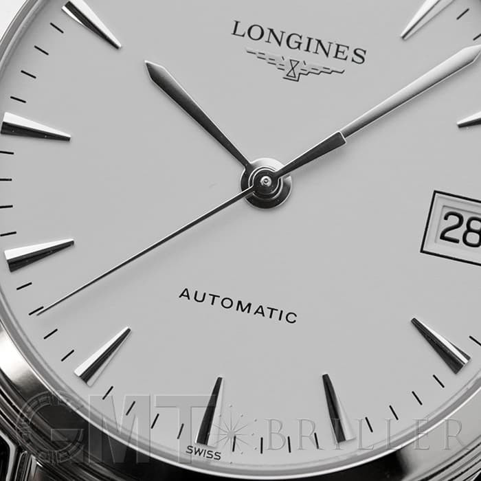 新品)LONGINES ロンジン フラッグシップ ホワイト オート SSブレス L4