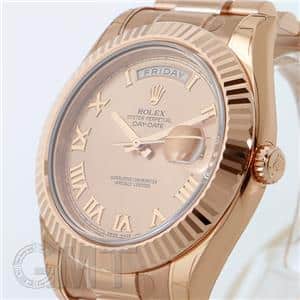 ROLEX ロレックス デイデイトII 218235 ピンク ローマ メイン