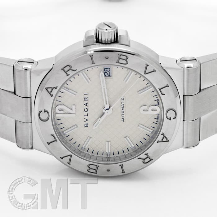 新品)BVLGARI ブルガリ ディアゴノ 35mm シルバー DG35C6SSD（商品ID