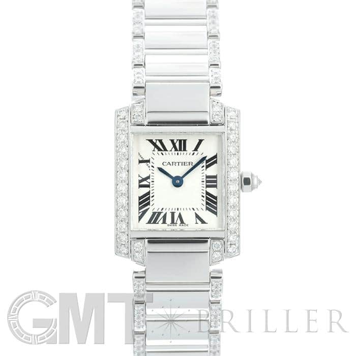 中古)CARTIER カルティエ タンク フランセーズSM WE1002SF ホワイト
