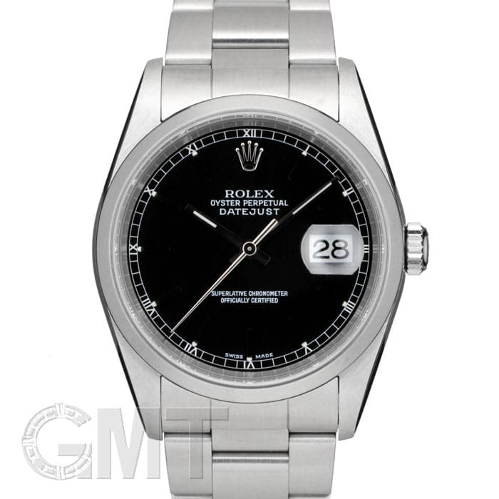 中古)ROLEX ロレックス デイトジャスト Ref.16200 ブラック（商品ID 