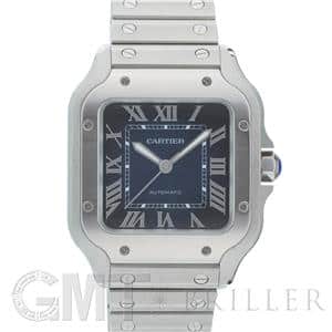 CARTIER カルティエ サントス ドゥ カルティエ ウォッチ ミディアムモデル ブルー WSSA0063 メイン