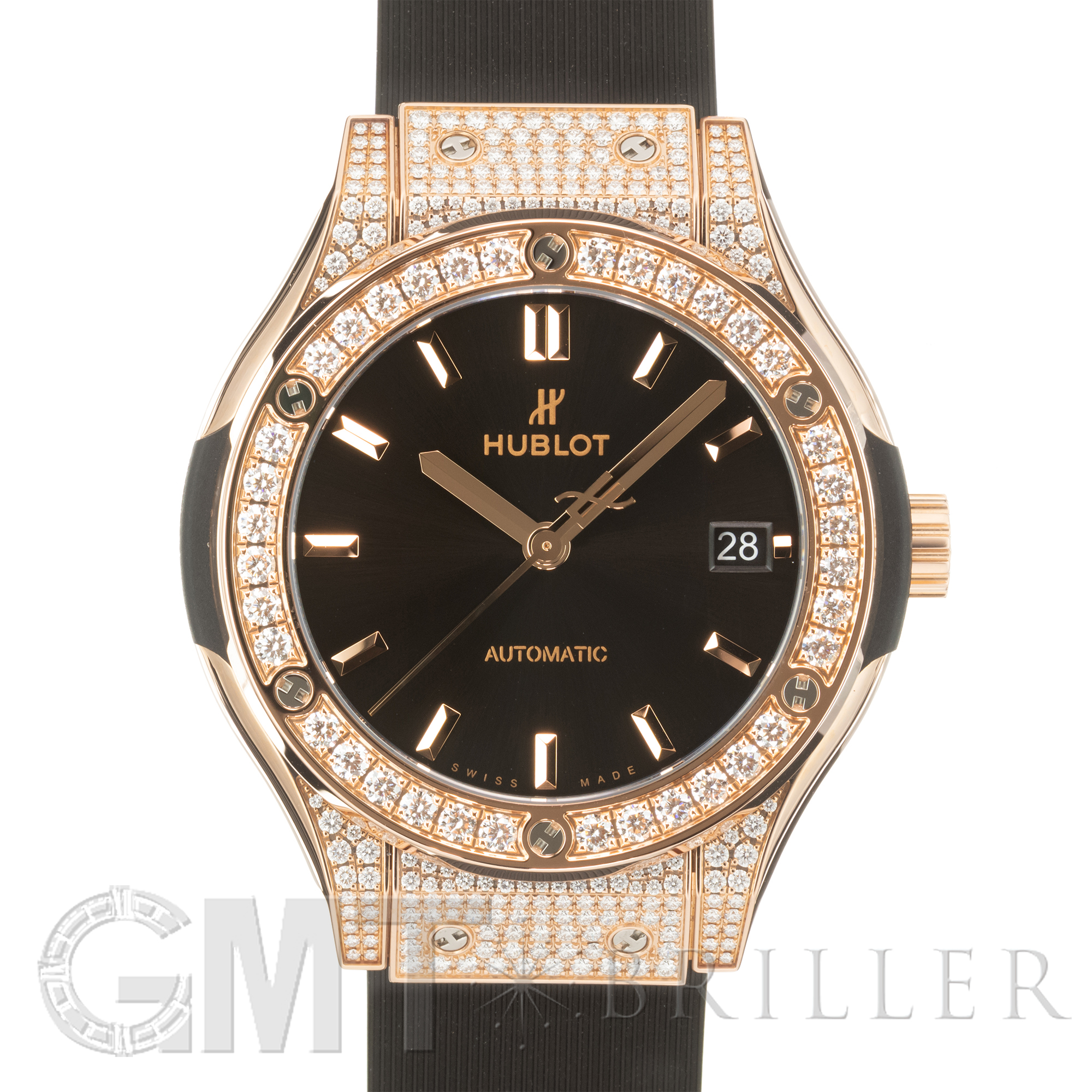新品)HUBLOT ウブロ クラシック フュージョン キングゴールド パヴェ