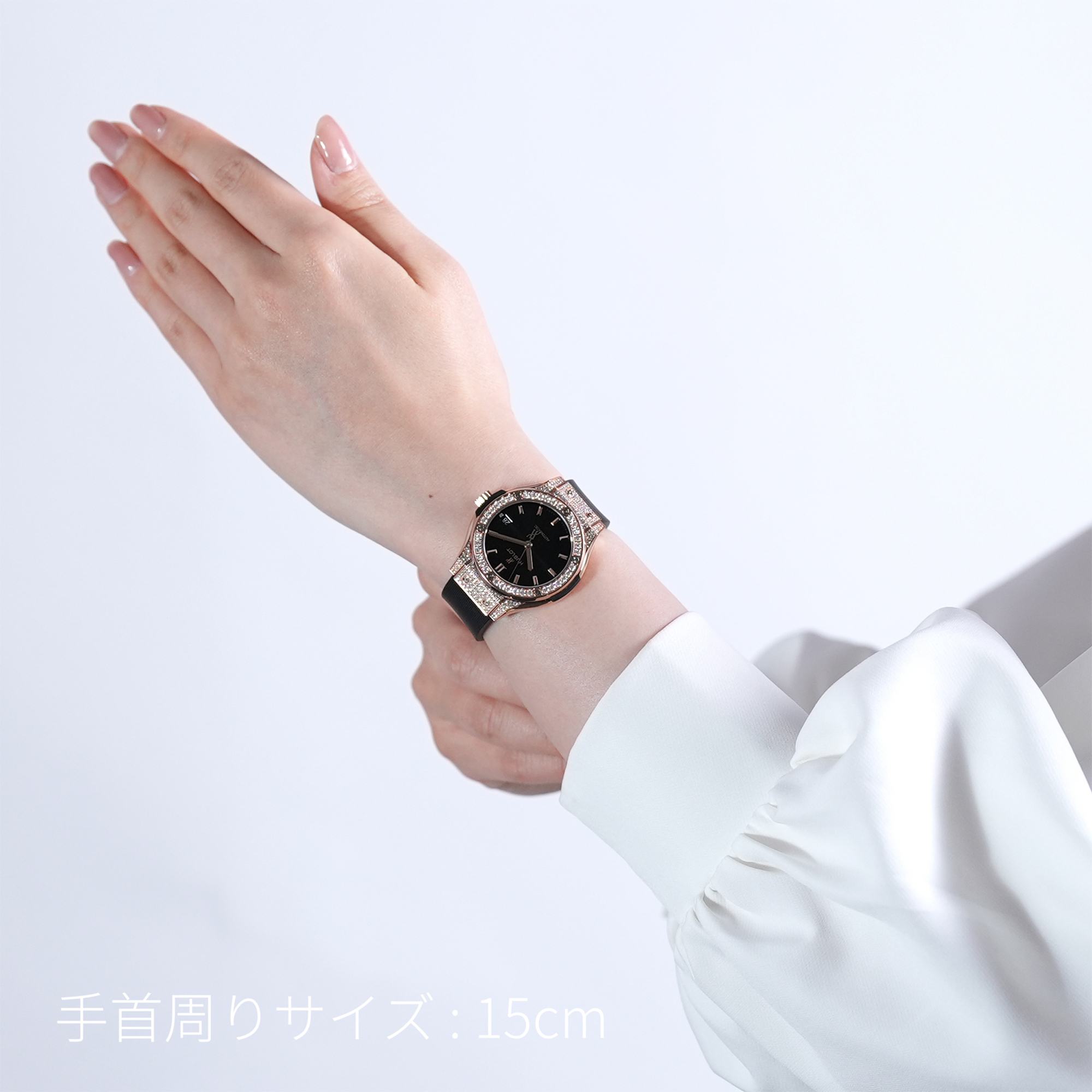 新品)HUBLOT ウブロ クラシック フュージョン キングゴールド パヴェ