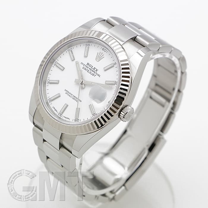 中古)ROLEX ロレックス デイトジャスト 41 126334 ホワイト オイスター