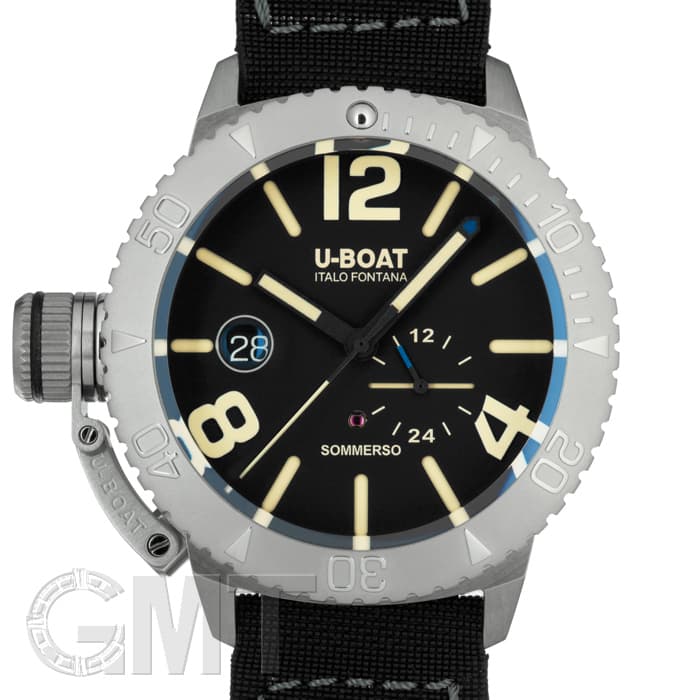 新品)U-BOAT ユーボート クラシコ ソンメルソ 9007 46mm ブラック SS