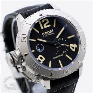 U-BOAT ユーボート クラシコ ソンメルソ 9007 46mm ブラック SSナイロン×革 メイン