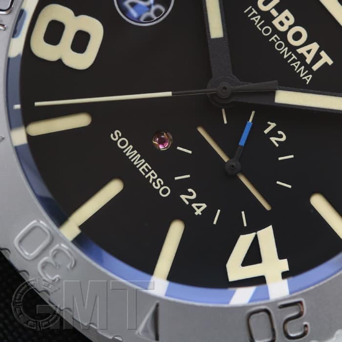 新品)U-BOAT ユーボート クラシコ ソンメルソ 9007 46mm ブラック SS 