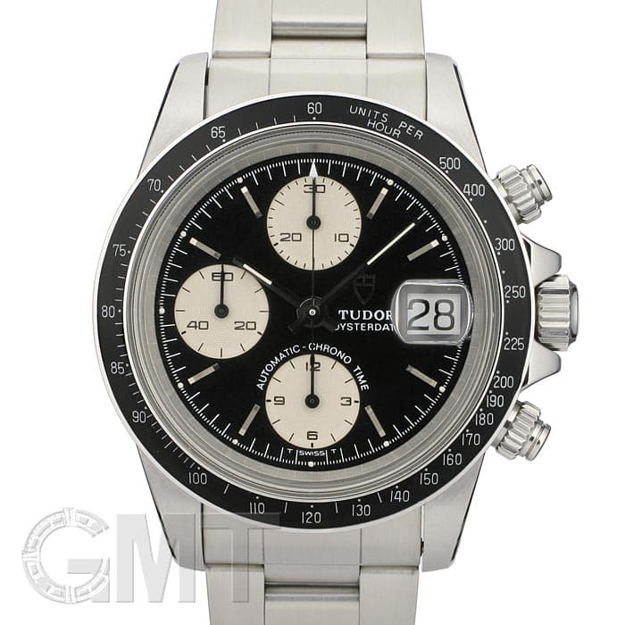 中古)TUDOR チューダー クロノタイム 79160 ブラック/シルバー 3連