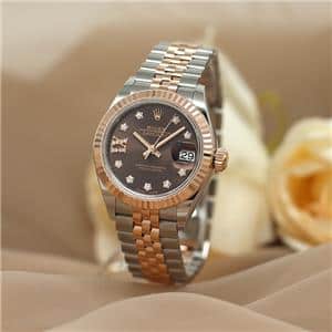ROLEX ロレックス デイトジャスト 28 279171G チョコレート スター IXダイヤ ジュビリーブレス メイン