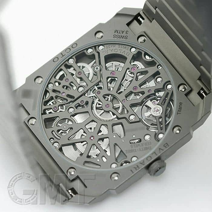 未使用)BVLGARI ブルガリ オクト フィニッシモ スケルトン 8デイズ