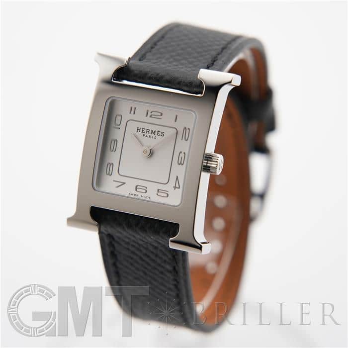 中古)HERMES エルメス Hウォッチ HH1.210.227 ホワイト ノワール（商品