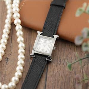 中古)HERMES エルメス Hウォッチ HH1.210.227 ホワイト ノワール（商品