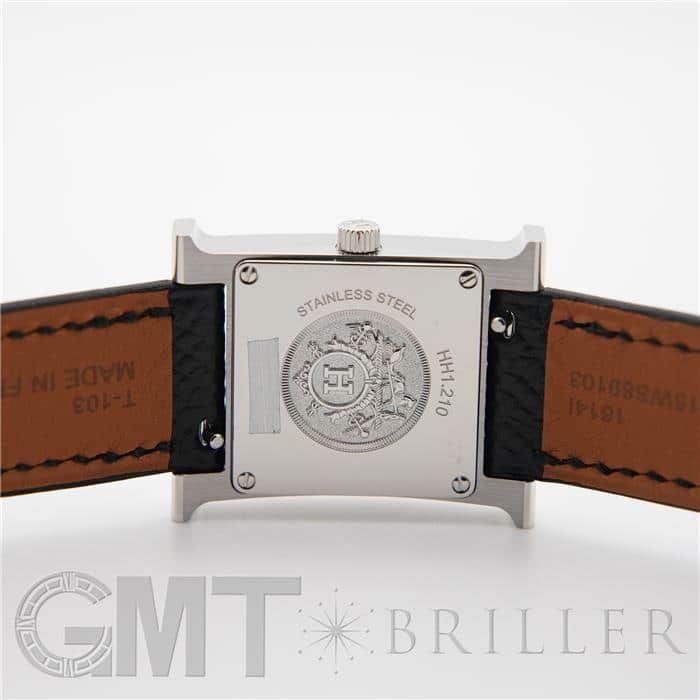 中古)HERMES エルメス Hウォッチ HH1.210.227 ホワイト ノワール（商品