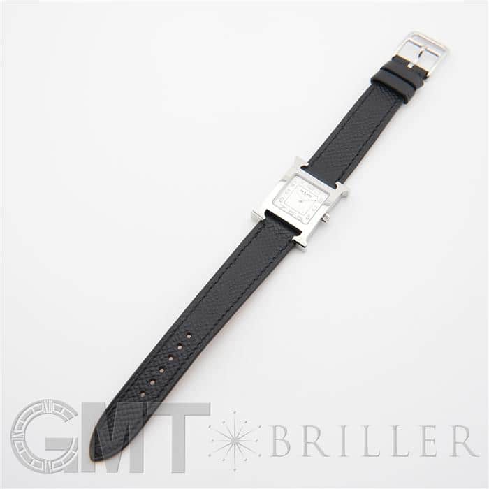 エルメス　HERMES Hウォッチ　ブラック　シルバー　 中古)HERMES エルメス Hウォッチ HH1.210.227 ホワイト ノワール（商品