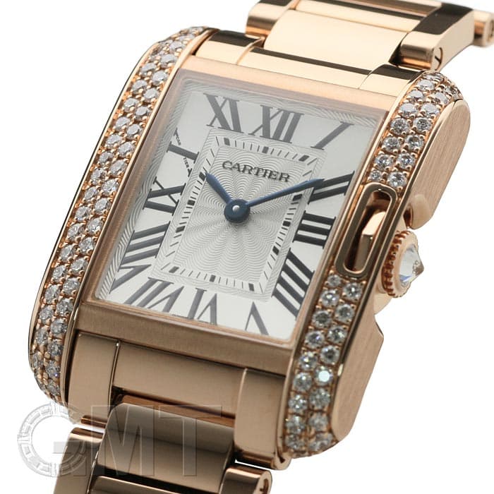 CartierカルティエタンクアングレースSMレディース腕時計　動作確認 CartierカルティエタンクアングレースSMレディース腕時計 動作確認