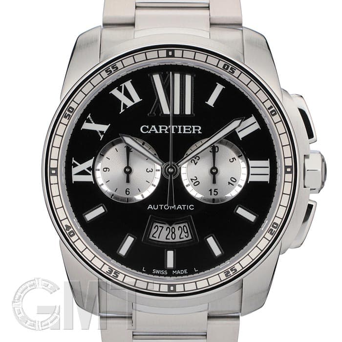 新品)CARTIER カルティエ カリブル ドゥ カルティエ クロノグラフ