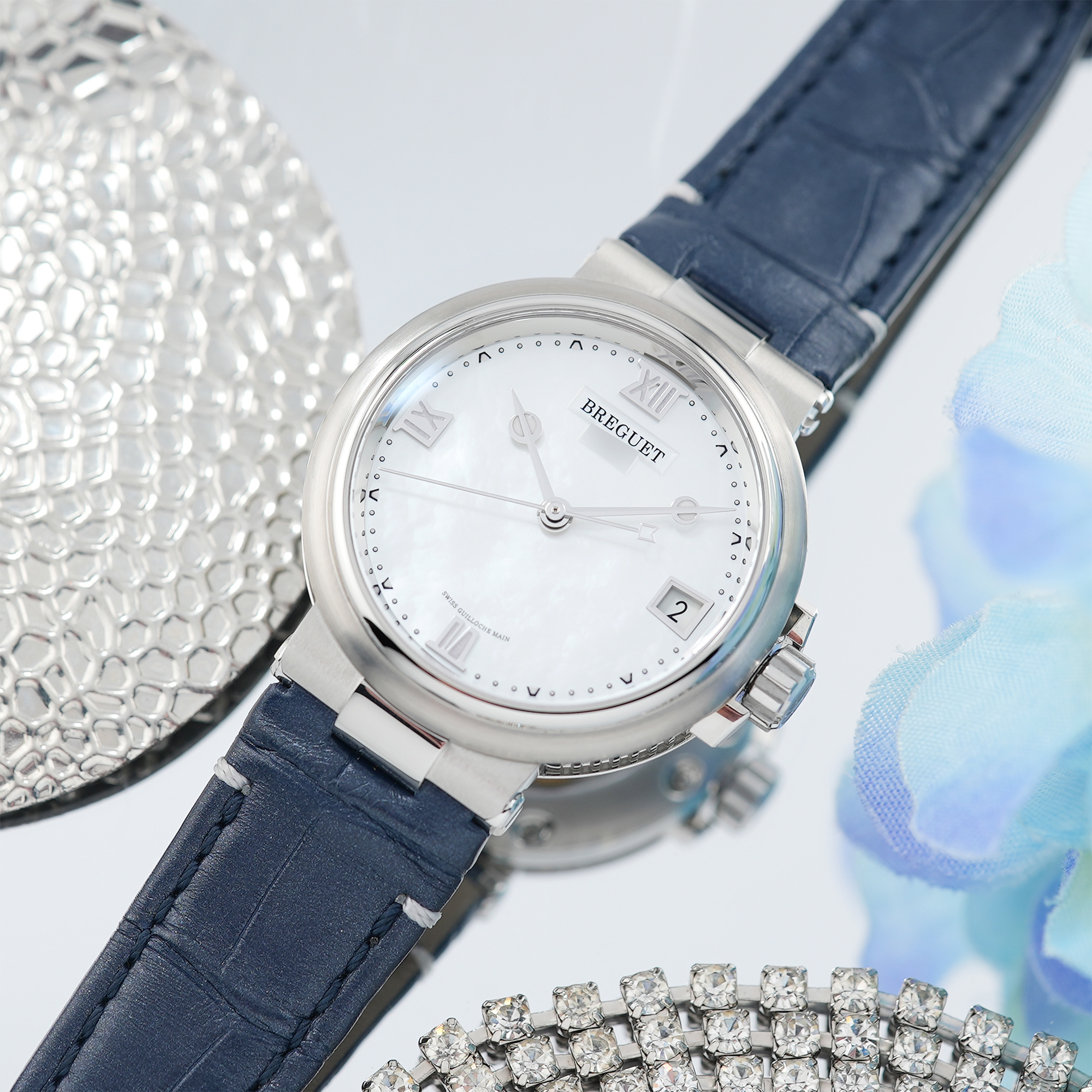 中古)BREGUET ブレゲ マリーン レディ 9517ST/5W/584【未使用品