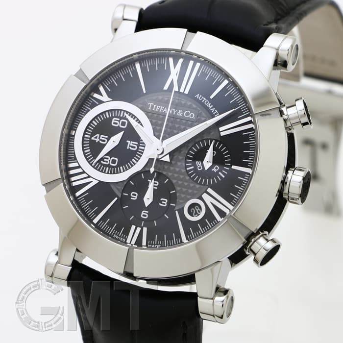 【点検済】ティファニー アトラス クロノグラフ クォーツ ユニセックス 中古)TIFFANY & Co. ティファニー アトラス ジェントクロノグラフ