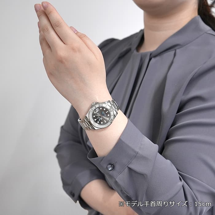 ロレックス ROLEX ヨットマスター37 ランダムシリアル　スレート 268622 SS/PT レディース 腕時計 中古)ROLEX ロレックス ヨットマスター 37 268622 スレート（商品ID