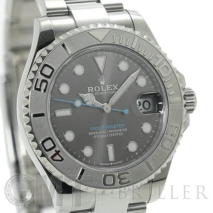 ロレックス ROLEX ヨットマスター37 ランダムシリアル　スレート 268622 SS/PT レディース 腕時計 中古)ROLEX ロレックス ヨットマスター 37 268622 スレート（商品ID