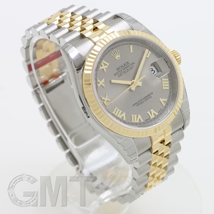 新品)ROLEX ロレックス デイトジャスト 116233 グレー ローマ