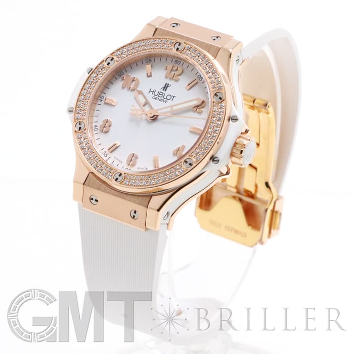 中古)HUBLOT ウブロ ビッグバン ゴールド ホワイト ダイヤモンド